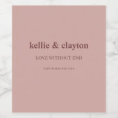 シナモンモダンバラ結婚型 ワインラベル (シングルラベル)