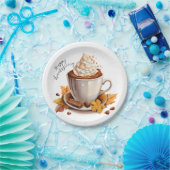 シナモンラテ感謝祭紙プレート ペーパープレート (パーティー)