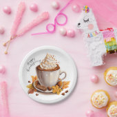 シナモンラテ感謝祭紙プレート ペーパープレート (パーティー)