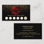 シナモンレッドグリッターリップ💋ロイヤリティオンブラック ロイヤリティカード (正面/裏面)