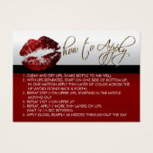 シナモンレッドグリッターリップ – 適用方法 (正面)