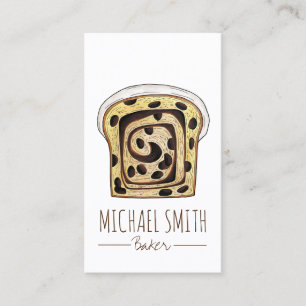 シナモンレーズンパンベーカリーパン 名刺