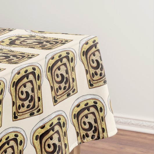 シナモンレーズンブレッドローフブランチブレックファーストトースト テーブルクロス (インサイチュ)