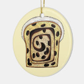 シナモンレーズンブレッドローフベーキング製パン セラミックオーナメント (左)