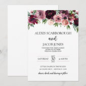 シナモンローズの結婚式招待状 招待状 (正面/裏面)