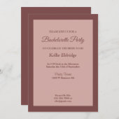 シナモンローズフレームドベアトリス パーティー招待状 招待状 (正面/裏面)