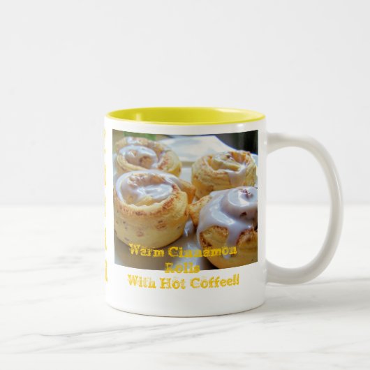 シナモンロールおよびコーヒー ツートーンマグカップ (右)