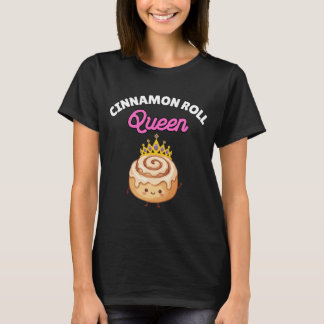 シナモンロールクイーンTシャツ 冗談めいた かわいいシナモンロール Tシャツ