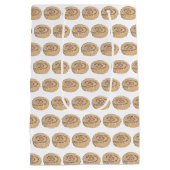 シナモンロールパン ペストリー 焼き菓子 焼き売り ミディアムペーパーバッグ (裏面)