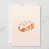 シナモンロール シャワー 招待状 水彩画 (裏面)
