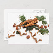 シナモン付きクリスマスクッキー シーズンポストカード (正面/裏面)