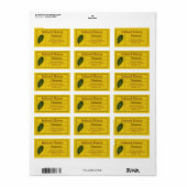 シナモン入り蜂蜜製品 ラベル (フルシート)