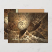 シナモン及びショウガのフラクタルの芸術 ポストカード (正面/裏面)