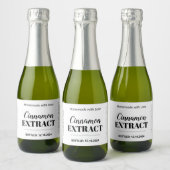 シナモン抽出モダンラベルシールVLL1rt スパークリングワインラベル (ボトル)