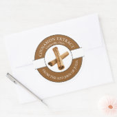 シナモン抽出ラベル ラウンドシール (封筒)