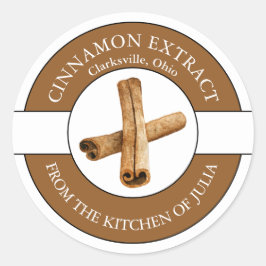 シナモン抽出ラベル ラウンドシール