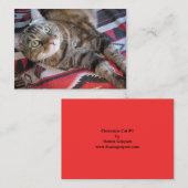 シナモン猫のaceo atc 名刺 (正面/裏面)