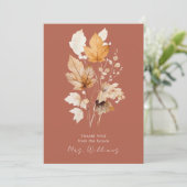 シナモン紅葉ブライダルシャワーありがとう 招待状 (スタンド正面)