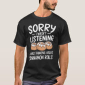 シナモン聞が悪い転が考えわ Tシャツ (正面)