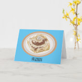 シナモン転がガーイラストレーション カード (黄色い花)