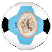 シナモン転がガーイラストレーション サッカーボール (回転)