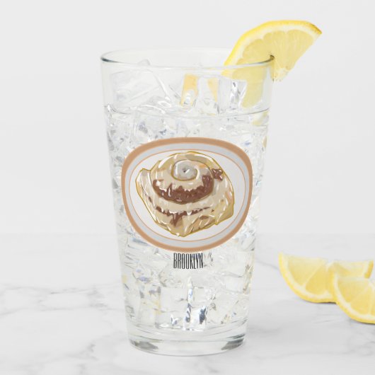 シナモン転がガーイラストレーション タンブラーグラス (アイス裏面)