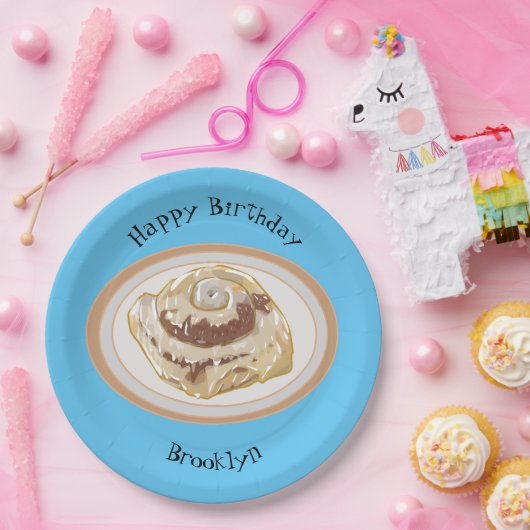 シナモン転がガーイラストレーション ペーパープレート (パーティー)