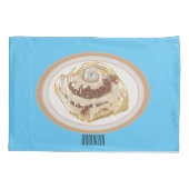 シナモン転がガーイラストレーション 枕カバー (裏面)