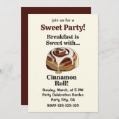 シナモン転がキュイースウィートブレックファースト 招待状 (正面/裏面)