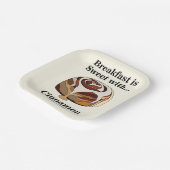 シナモン転がスイーツバンブレックファストパーティー ペーパープレート (傾斜あり)