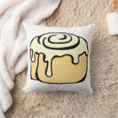 シナモン転がハニーブンキュートな漫画デザインホワイト クッション (ブランケット)