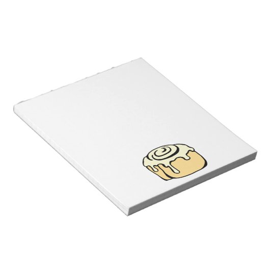 シナモン転がハニーブンキュートカートマンガデザイン ノートパッド (アングル)