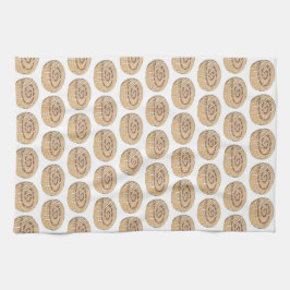 シナモン転がバンペストリーベーカリーブレックファーストフード キッチンタオル