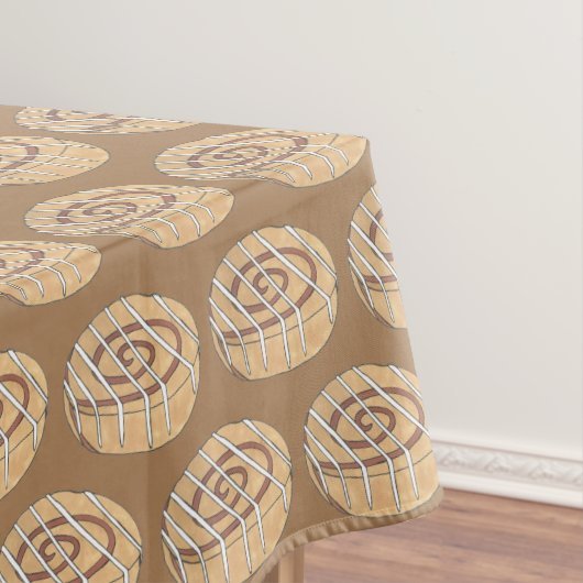 シナモン転がバンペストリーベーカリーブレックファーストフード テーブルクロス (インサイチュ)
