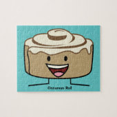 シナモン転がパンペストリーのグリー砂糖がデンマーク語を旋回 ジグソーパズル (横)