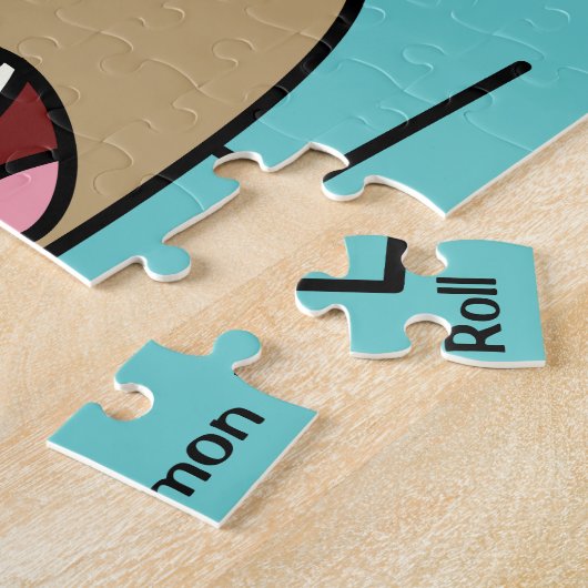 シナモン転がパンペストリーのグリー砂糖がデンマーク語を旋回 ジグソーパズル (側面)