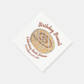 シナモン転がパンペストリー誕生日パーティーブランチ スタンダードカクテルナプキン (角)