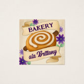 シナモン転がベーキングベーカリー名刺 (正面)