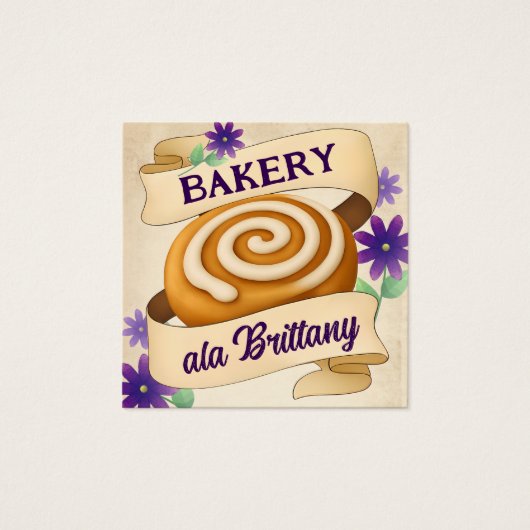 シナモン転がベーキングベーカリー名刺 (正面)