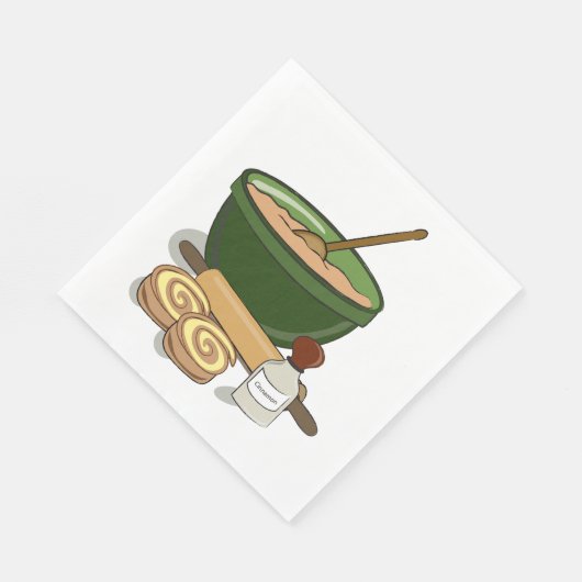 シナモン転がベーキング成分コージーキッチン スタンダードランチョンナプキン (角)