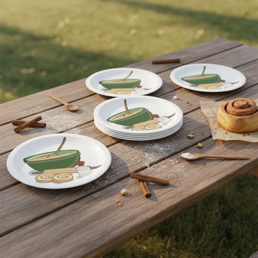 シナモン転がベーキング成分コージーキッチン ペーパープレート