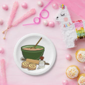 シナモン転がベーキング成分コージーキッチン ペーパープレート (パーティー)