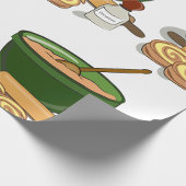 シナモン転がベーキング成分コージーキッチン ラッピングペーパー