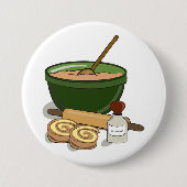 シナモン転がベーキング成分コージーキッチン 缶バッジ (正面)