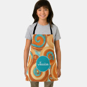 シナモン転がモザイクカラフルパタパーソナライズされたーン エプロン (インサイチュ)