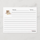 シナモン転がレシピカード ポストカード (裏面)