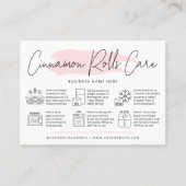 シナモン転が気に指示ウォーター色ベーカリー 名刺 (正面)
