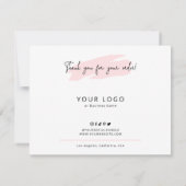 シナモン転が気に&再加熱ガイドピンクベーカリー サンキューカード (裏面)