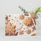 シナモン雪の入ったジンジャーブレッドCookie シーズンカード (スタンド正面)
