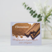 シナモン：あなたの人生にスパイスを加える… ポストカード (スタンド正面)